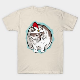 Cat with a Chicken Hat T-Shirt